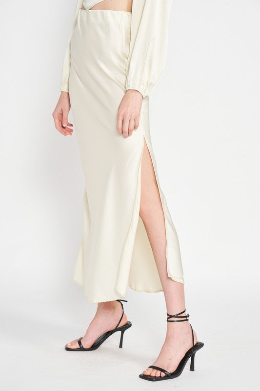The Summer Set Satin Skirt